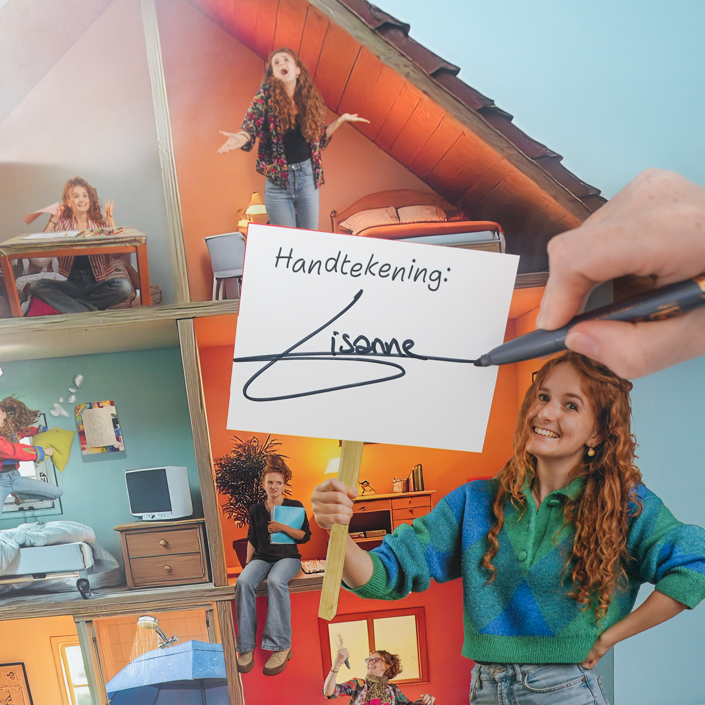 Poster met handtekening