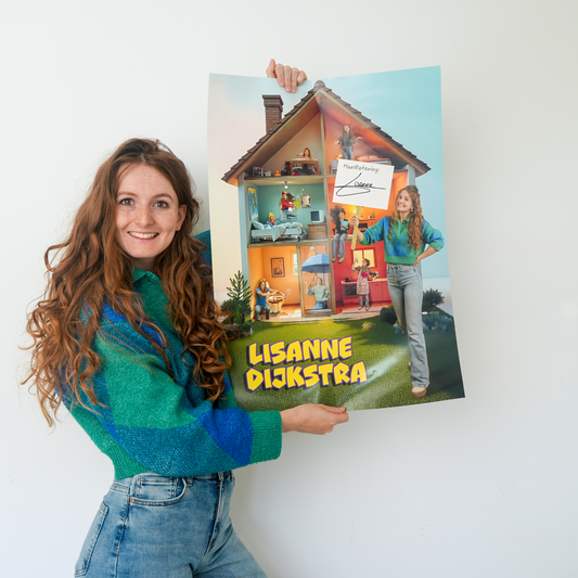 Poster met handtekening